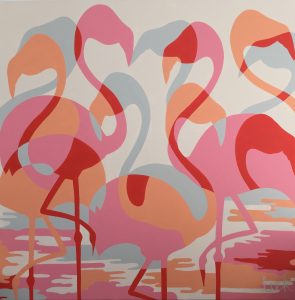 Flamingo Schilderij