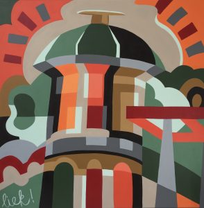 Watertoren Schilderij